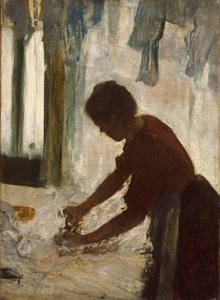 Eine Frau bügelt, 1873 von Edgar Degas