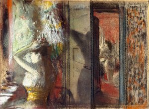 Garderobe der Schauspielerinnen, ca. 1885