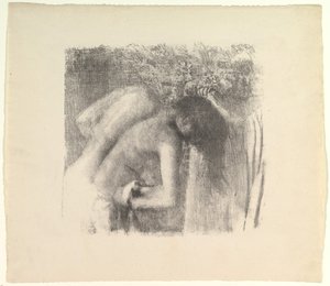 Nach dem Bad große Version, 1891-92 von Edgar Degas