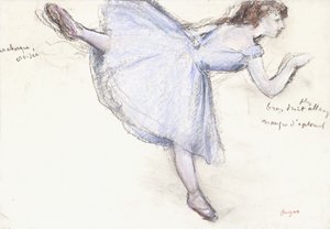 Arabeske Tänzerin im Profil, 1885-90