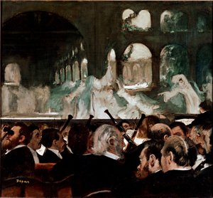 Beim Ballett Robert le Diable von Meyerbeer von Edgar Degas