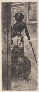 Im Louvre: Die Malerei (Mary Cassatt) von Edgar Degas
