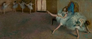 Vor dem Ballett, 1890-1892 von Edgar Degas