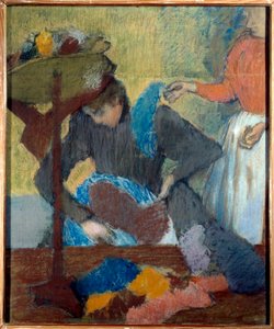 Bei der Modistin, Pastell von Edgar Degas (1834-1917) 1898 von Edgar Degas