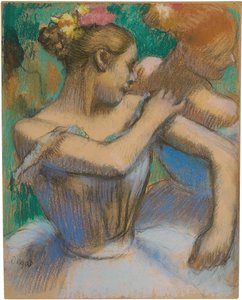 Tänzerin, die ihre Schulter anpasst, ca. 1896-99