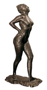 Tänzerin in Ruhe, Skulptur von Edgar Degas, ca. 1882-95 von Edgar Degas