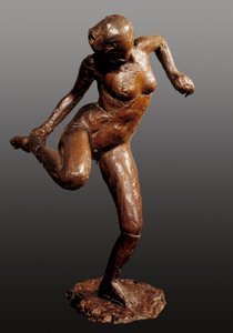 Tänzerin, die ihren Fuß hält, Skulptur von Edgar Degas von Edgar Degas
