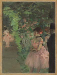 Tänzer hinter der Bühne von Edgar Degas