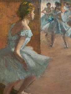 Tänzer steigen eine Treppe hinauf (Detail) von Edgar Degas
