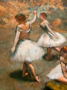 Tänzerinnen auf der Bühne (Detail) von Edgar Degas