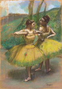 Tänzerinnen mit gelben Kleidern; Danseuses jupes jaunes, ca. 1896