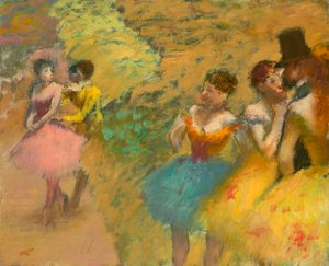 Tänzerinnen (Die Kulissen der Oper) von Edgar Degas
