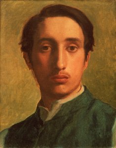 Degas in einer grünen Jacke, um 1856 von Edgar Degas