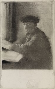 Der Stecher Joseph Tourny, in halber Figur von Edgar Degas