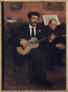 Der spanische Tenor Lorenzo Pagans und der Vater von Edgar Degas