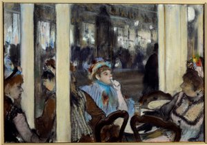 Frauen auf einer Caféterrasse von Edgar Degas