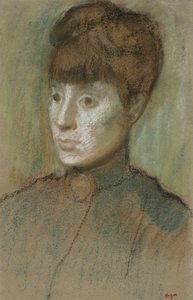 Kopf einer Frau, 1884 von Edgar Degas