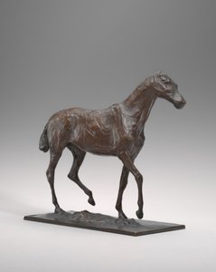 Pferd im Schritt, ursprüngliches Wachs möglicherweise frühe 1870er Jahre, gegossen ca. 1920-1921
