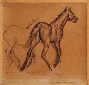 Pferde, ca. 1882 von Edgar Degas