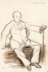 Jules Perrot, Studie für Der Tänzer Perrot, sitzend, ca. 1880