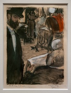 Ludovic Halevy findet Madame Cardinal in einer Umkleidekabine von Edgar Degas