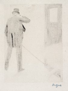 Ludovic Halévy hinter den Kulissen, ca. 1880-83 von Edgar Degas