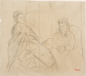 Madame Lisle und Madame Loubens von Edgar Degas