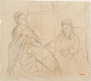 Madame Lisle und Madame Loubens von Edgar Degas