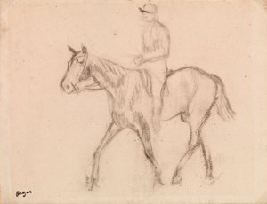 Mann zu Pferd von Edgar Degas