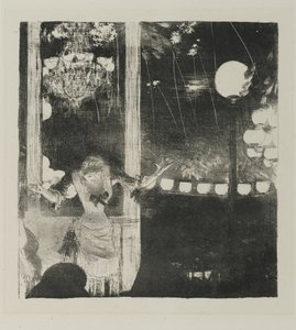 Mlle Becat im Café des Ambassadeurs, 1877-78 von Edgar Degas