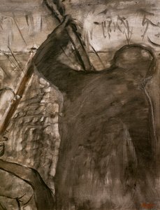 Musiker im Orchester (Detail). Um 1870. Öl auf Leinwand. von Edgar Degas
