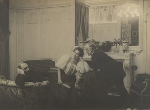 Paul Poujaud, Mme. Arthur Fontaine und Degas von Edgar Degas