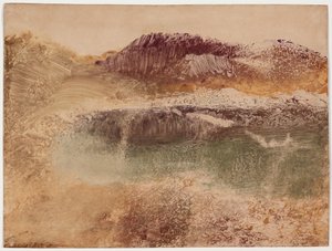 Paysage Roux, ca. 1890 von Edgar Degas