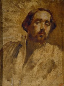 Selbstporträt des Künstlers in Atelierbluse von Edgar Degas