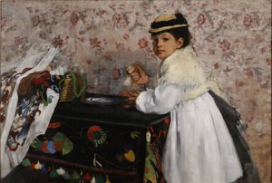 Porträt von Mlle. Hortense Valpinçon von Edgar Degas