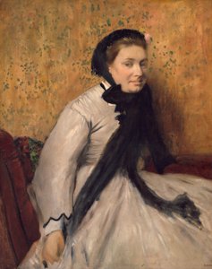 Porträt einer Frau in Grau, ca. 1865 von Edgar Degas