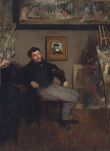 Porträt des Malers Tissot von Edgar Degas