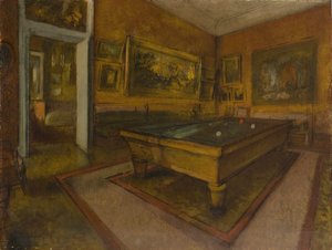 Billardzimmer im Ménil-Hubert von Edgar Degas