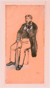 Sitzender Geigenspieler von Edgar Degas