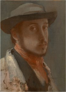 Selbstporträt, ca. 1858 von Edgar Degas