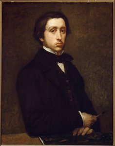 Selbstporträt oder Degas mit Kohlehalter