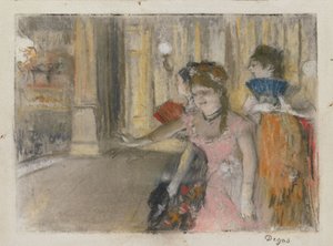 Sänger auf der Bühne von Edgar Degas