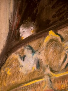 Studie einer Loge im Theater (Detail). 1880 von Edgar Degas