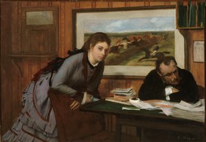 Schmollen, ca. 1870 von Edgar Degas