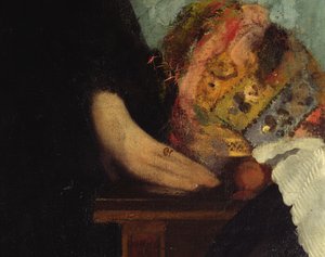 Die Familie Bellelli, Detail der Hände, 1858-67 (Detail) von Edgar Degas