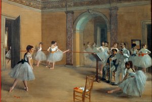 Das Tanzfoyer in der Oper in der rue Le Peletier von Edgar Degas