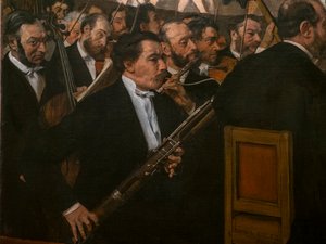 Das Opernorchester (Detail). 1870 von Edgar Degas