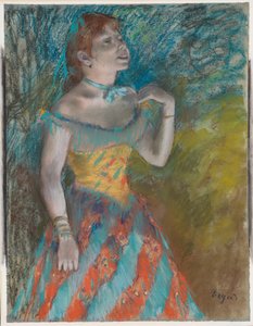 Die Sängerin in Grün von Edgar Degas