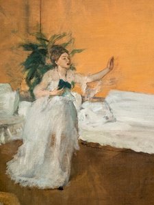 Die Liedwiederholung (Detail). Um 1869 von Edgar Degas
