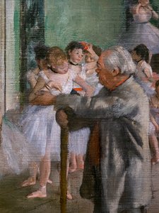 Die Tanzklasse (Detail) von Edgar Degas